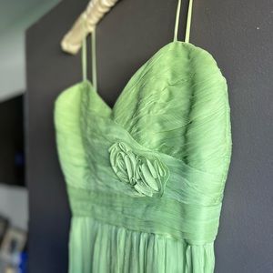 Amsale Pastel Green Summer Dress